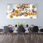 Modern Abstract Golden Tree Circle Art Designer Acrylic wall painting