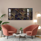 Luxury Golden Leaf Abstract Modern Art Acrylic wall painting