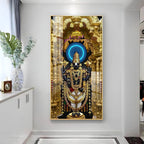 Premium Lord Balaji Acrylic Wall Decor with Intricate Gold Carvings
