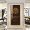Premium Gayatri Mantra spiritual art acrylic wall painting with intricate mandala detailing