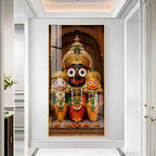 Premium Lord Jagannath divine artwork acrylic wall painting for positive energy and cultural decor