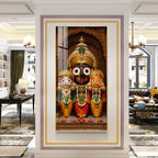 Premium Lord Jagannath divine artwork acrylic wall painting for positive energy and cultural decor