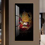 Khatu Shyam Ji divine portrait spiritual acrylic wall painting for home temple and wall decor