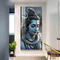 Lord Shiva Peaceful Expression Divine Acrylic Wall Painting for Wall Decor