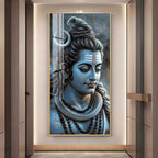 Lord Shiva Peaceful Expression Divine Acrylic Wall Painting for Wall Decor