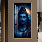 Mahakal Peaceful Cosmic Face Acrylic Wall Painting for Home Decoration