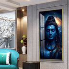 Mahakal Peaceful Cosmic Face Acrylic Wall Painting for Home Decoration