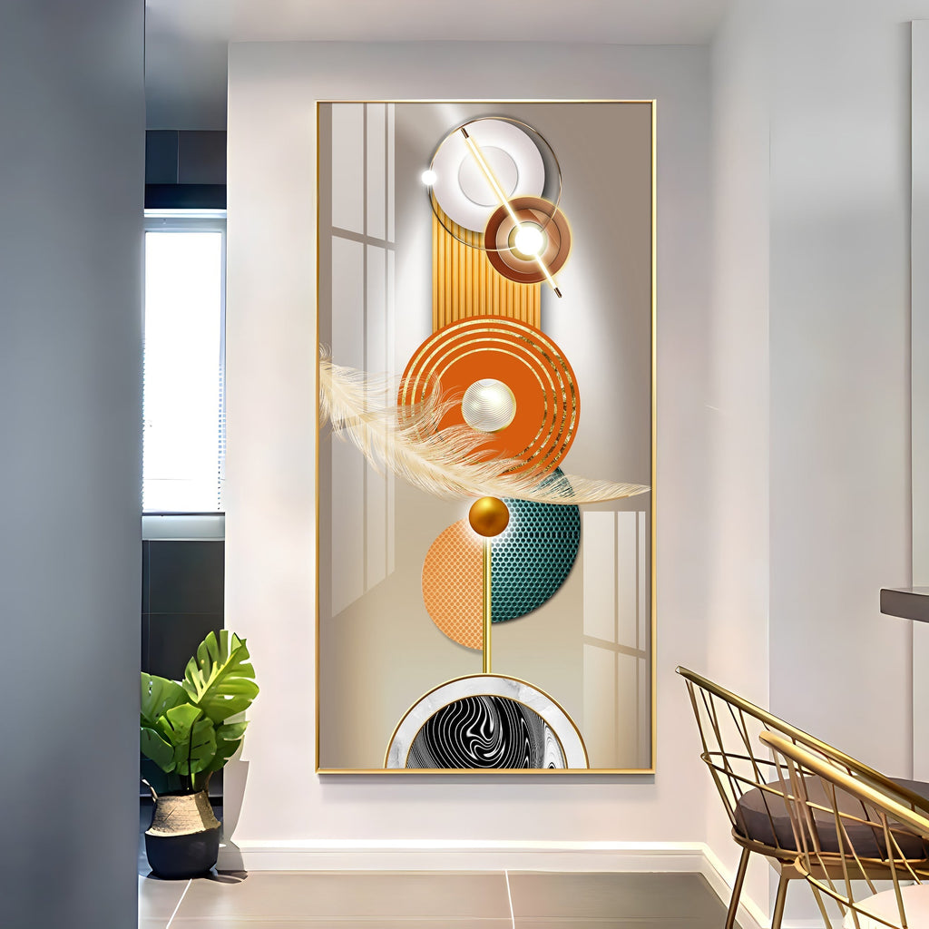 Premium Minimal Abstract Pattern Acrylic Wall Painting for Stylish Wall Decor