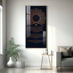 Elegant Sanskrit Mantra Acrylic Wall Painting for Peaceful Interiors