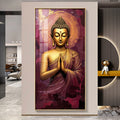 Elegant Buddha Spiritual Acrylic Wall Painting for Modern Wall Styling