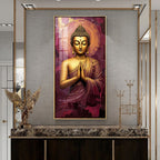 Elegant Buddha Spiritual Acrylic Wall Painting for Modern Wall Styling