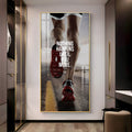 Workout Motivation Acrylic Wall Painting with Powerful Running Quote