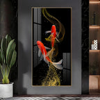 Stylish Fish Theme Acrylic Wall Painting for Office and Bedroom Walls
