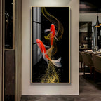 Stylish Fish Theme Acrylic Wall Painting for Office and Bedroom Walls