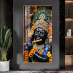 Elegant Spiritual Acrylic Wall Painting of Lord Krishna for Peaceful Interiors