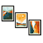Abstract Art Landscape Wall Frames Set of Three