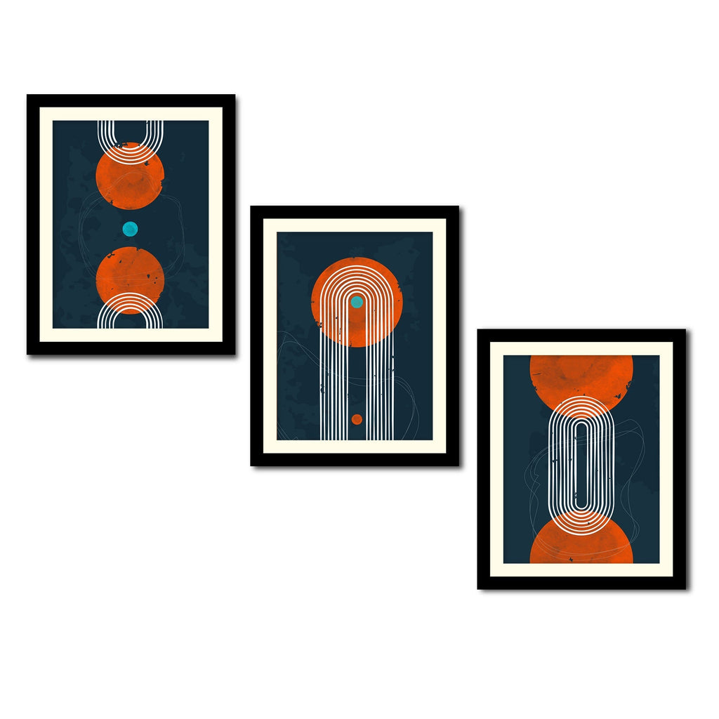 Abstract Geometric Pattern Multi Wall Hanging Frames