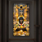 Somnath Jyotirlinga Modern Luxury Backlight Vertical Wall Art