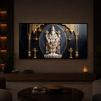 Lord Tirupati Balaji Modern Luxury Backlight Horizontal Wall Art