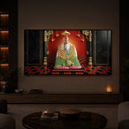 Shri Tulja Bhavani Modern Luxury Backlight Horizontal Wall Art