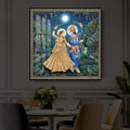 Radha Krishna Definition Of Love Modern Luxury Backlight Square Wall Art
