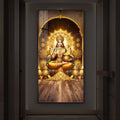 Goddess Lakshmi Maa Modern Luxury Backlight Vertical Wall Art