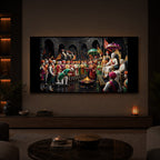 Chhatrapati Shivaji Maharaj Raj Darbar Modern Luxury Backlight Horizontal Wall Art