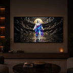 Jesus Christ Modern Luxury Backlight Horizontal Wall Art