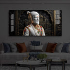 Veer Chhatrapati Shivaji Maharaj Modern Luxury Backlight Horizontal Wall Art