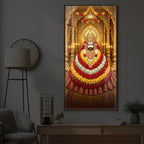 Khatu Shyam Baba Modern Luxury Backlight Vertical Wall Art