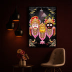 Lord Jagannath Modern Luxury Backlight Vertical Wall Art