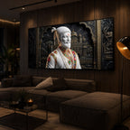Veer Chhatrapati Shivaji Maharaj Modern Luxury Backlight Horizontal Wall Art