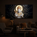 Lord Ram Modern Luxury Backlight Horizontal Wall Art