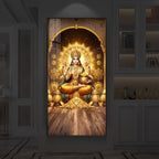 Goddess Lakshmi Maa Modern Luxury Backlight Vertical Wall Art
