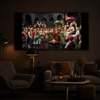 Chhatrapati Shivaji Maharaj Raj Darbar Modern Luxury Backlight Horizontal Wall Art