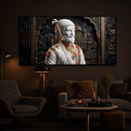 Veer Chhatrapati Shivaji Maharaj Modern Luxury Backlight Horizontal Wall Art