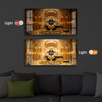 Bholenath Ji Modern Luxury Backlight Horizontal Wall Art