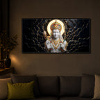 Lord Ram Modern Luxury Backlight Horizontal Wall Art