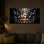 Lord Jagannath Modern Luxury Backlight Horizontal Wall Art
