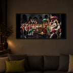 Chhatrapati Shivaji Maharaj Raj Darbar Modern Luxury Backlight Horizontal Wall Art