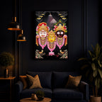 Lord Jagannath Modern Luxury Backlight Vertical Wall Art