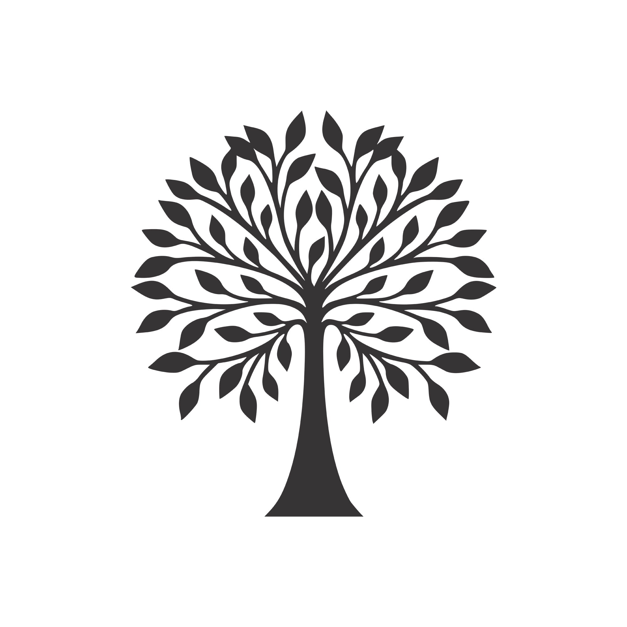 Modern Abstract Tree Metal Wall Art Created to Enhance Elegant Interior Wall Spaces