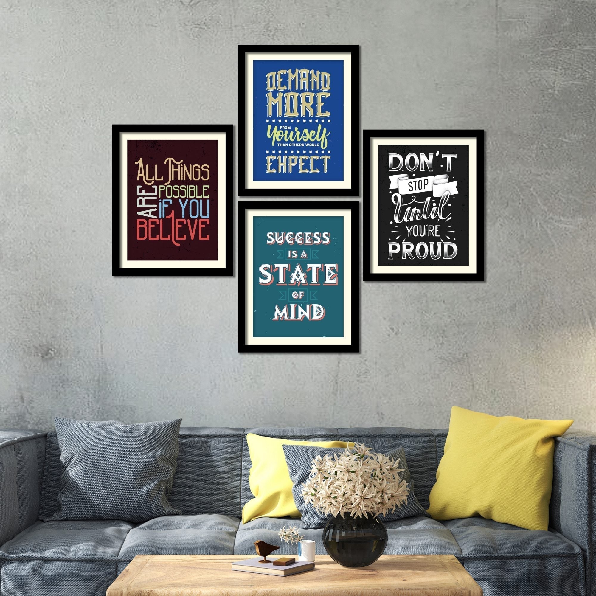 Unique Wall Frame Set of Four
