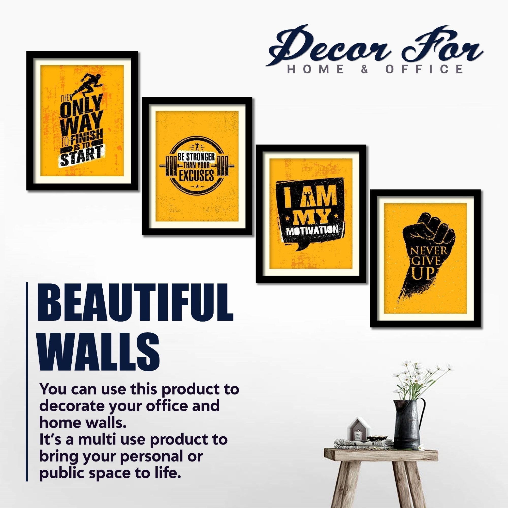 Unique Wall Frame Set of Four