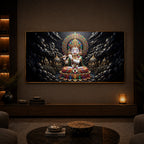 Lord Jagannath Modern Luxury Backlight Horizontal Wall Art