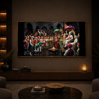 Chhatrapati Shivaji Maharaj Raj Darbar Modern Luxury Backlight Horizontal Wall Art