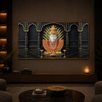 Goddess Renuka Modern Luxury Backlight Horizontal Wall Art