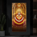 Khatu Shyam Baba Modern Luxury Backlight Vertical Wall Art