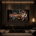 Chhatrapati Shivaji Maharaj Raj Darbar Modern Luxury Backlight Horizontal Wall Art