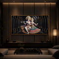 Hindu Seities Radha & Krishna Modern Luxury Backlight Horizontal Wall Art